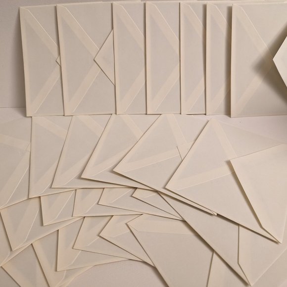 27 Crane & Co. 100% Cotton Envelopes with Bronze Colored Liners USA Made - Picture 2 of 4